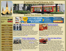 Tablet Screenshot of exploreneworleans.info